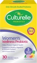 Culturelle Women's Wellness, Daily Chewable Probiyotiks for Women - Supports Digestive, Vaginal and Immune Health, Occasional Diarrhea, Gas & Bloating - Non-GMO - 30 Count