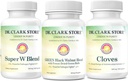 Dr Clark Store Intestine Support & Cleanse Kit - Freeze-Dried Green Black Walnut Hulls, Wormwood ve Cloves- Helps Place Perfect Intestinal Function