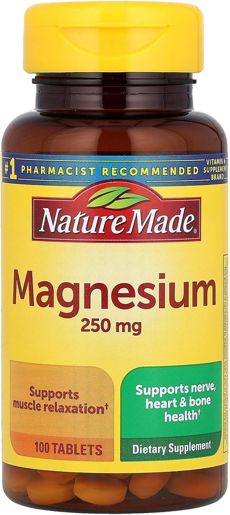 Nature Made Magnesium 250mg, 100 δισκία