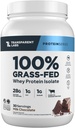 Gap Labs Grass-Fed Whey Protein Isolate - Doğal Flavored, Gluten Free Whey Protein Tozu hizmet başına 28g Protein ve 9 amino asit - 30 Hizmet, Çikolata Sütü