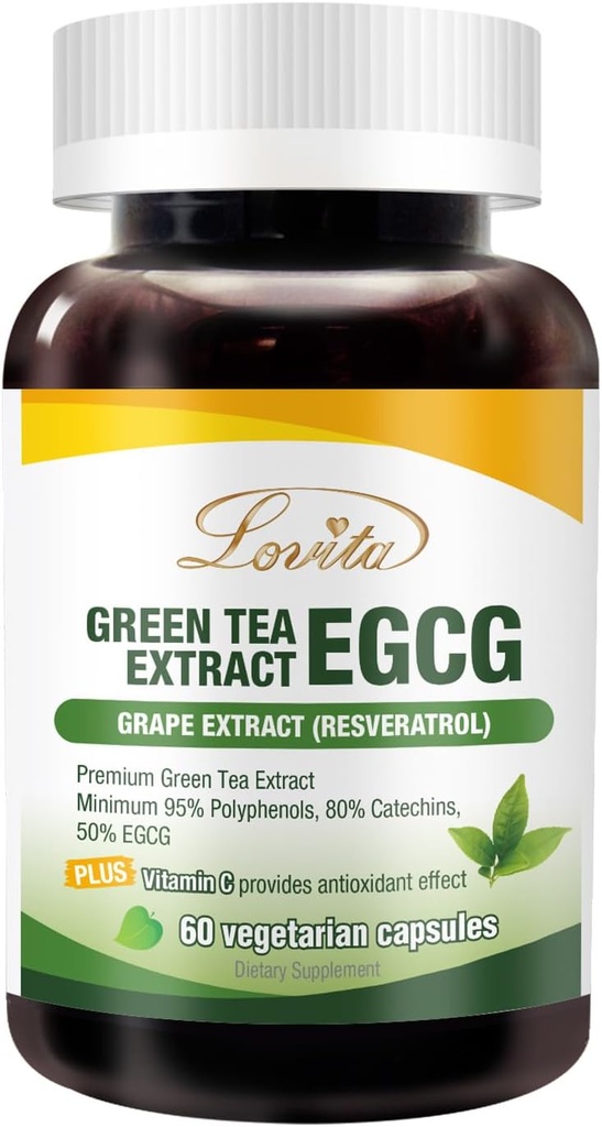 Lovita Green Tea Extract 1000 mg (120 Count)