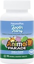 Natures Plus Animal Parade Tooth Peri Children's Chewables - Natural Vanilla Flavor - 90 Animal-Shaped Tabletler - Diş Sağlığı Tamam - Vejetary, Gluten Free - 45 Hizmet