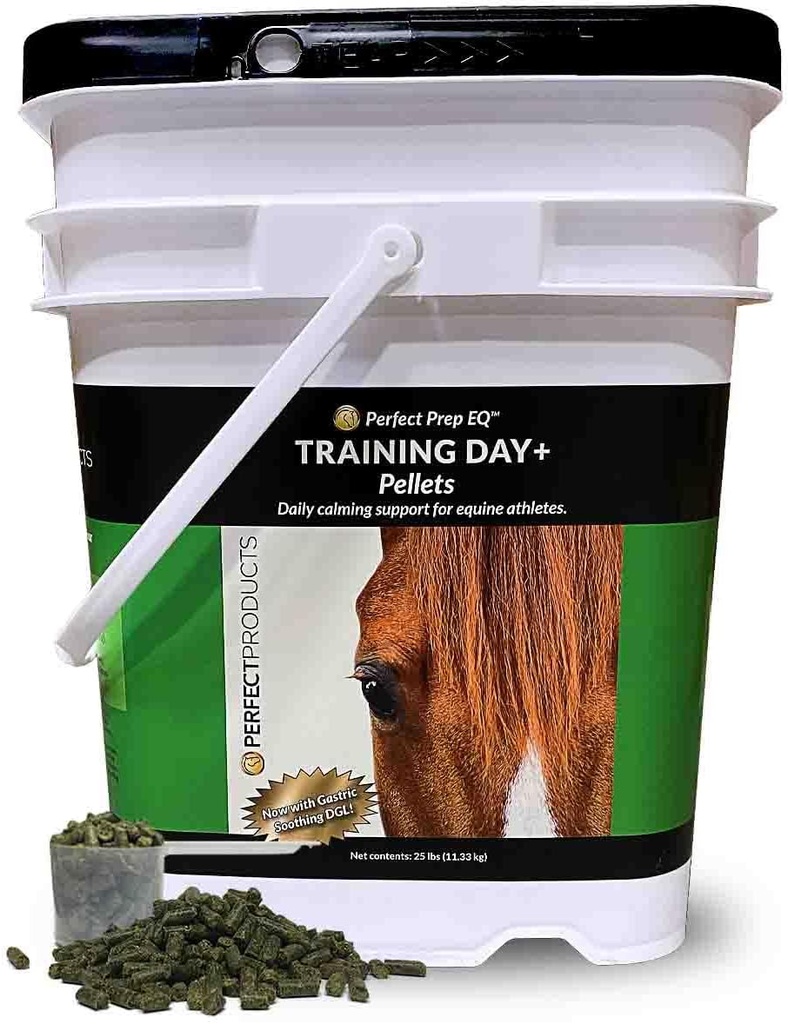 Mükemmel Prep EQ Eğitim Günü + Pellets Güvenli At Calming Supplement (25 lb)