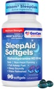 GenCare maximum Strength Nighttime Sleep Aid Supplement for Yetişkinler Deep Sleep Pills with Diphenhydramine HCl 50mg to Fall Asleep Faster- Strong Non-Habit Form PM Sleep Relief [96 Softgels]