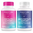 Pink Stork His ve Hers Ferttitude Sche: Kadınlar için Fertness Supplements, Ferttitude Prenatal Vitamin, Vitex, Inositol, Folate, B6, 60 Capsules