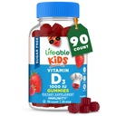 Lifeable Sugar Free Vitamin D for Kids 1000 IU – Great Tasting Natural Flavor Gummy Supplement – Gluten Free Vegetarian Chewable – for Powerful andhealth Bones, for Children, Teen, Toddler, 90 Gummies