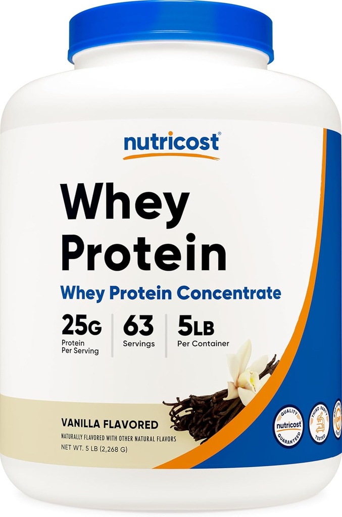 Nutricost Whey Protein Toz, Vanilla, 5 kilo - Whey Protein Yoğun