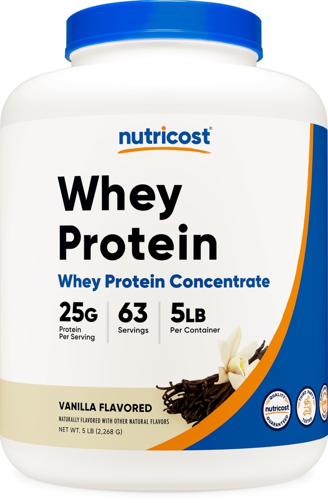Nutricost Whey Protein Toz, Vanilla, 5 kilo - Whey Protein Yoğun