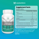 Mannatech Omega-3, D3 ile Bone, Heart Health ve Cognitive Support için, Pure Fish Oil