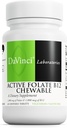 DAVINCI Labs Active Folate B12 Chewable - Diyeter Supplement to Support Heart Health, Sağlıklı Nerves, Immune Function and Energy Production* - Folate and Vitamin B12-60 Chewable Tabletler ile