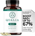 Qualia NAD Supplement — Clinically Αποδεικνύεται για την ενίσχυση NAD+ έως 67%. Βελτιστοποιημένη γήρανση, Ενέργεια, Εστίαση. Elite NAD+ Αναμνηστικά συστατικά Νικοτιναμίδη Ριβοζίδιο (NIAGEN), Νιασίνη, Νιακιναμίδη (1 Μήνας Προμήθεια)