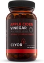 CLYOR Apple Cider Vinegar Pills | Detox, & Cleanse with Turmeric & Ginger | Sağlıklı Digestion, Profesyonel Güçlü Organik | 60 500 mg ACV Vegan, Kosher | ABD'de Yap