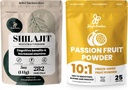Orman Tozları Premium Duo: 5oz Raw Shilajit & 3.5oz Tutku Meyve Tozu - Erkekler Enerji Desteği, Immune Boost, Freeze kıllı Meyve Tozunu Bakmak için