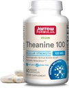 Jarow Formulas Extra Strength Theanine 200mg & Κανονική δύναμη Theanine 100mg Relaxation Υποστήριξη Κάψουλες Bundle, 120 κάψουλες Veggie