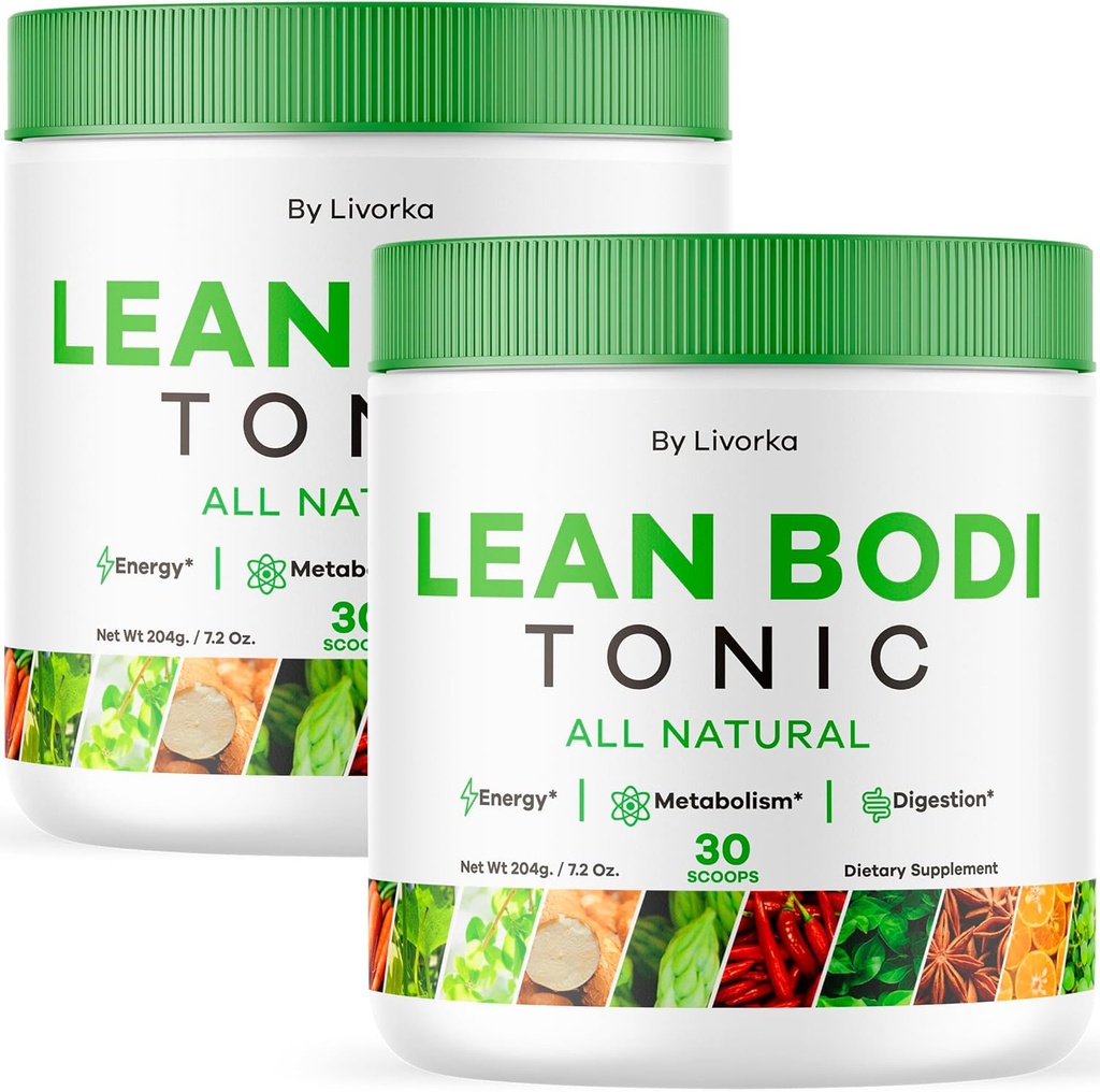 (2 Pack) Lean Body Tonic Toz, Lean Body Tonic, LeanBody Toz, Lean Body Toz, Lean Body Tonic Toz Gelişmiş Formula, Lean Body Toz All Natural, 60 2 Ay boyunca hizmet