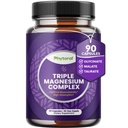 Yüksek derecede Potent Magnezyum Kompleksi - Vlycinate ve Malate ile Üçlü - 400 mg Supplement Supports Relaxation & General Wellness Non-GMO Vegan 90 Capsules