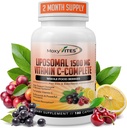 Liposomal Vitamin C ile çinko Capsules - Vit C Organik Yaşlılar, Amla, Camu Camu Camu-a C High Abors, Anti Aging, Immune Support,1500 mg/Serving 3 Moon Supply Gluten Free NON GMO Veggie Caps