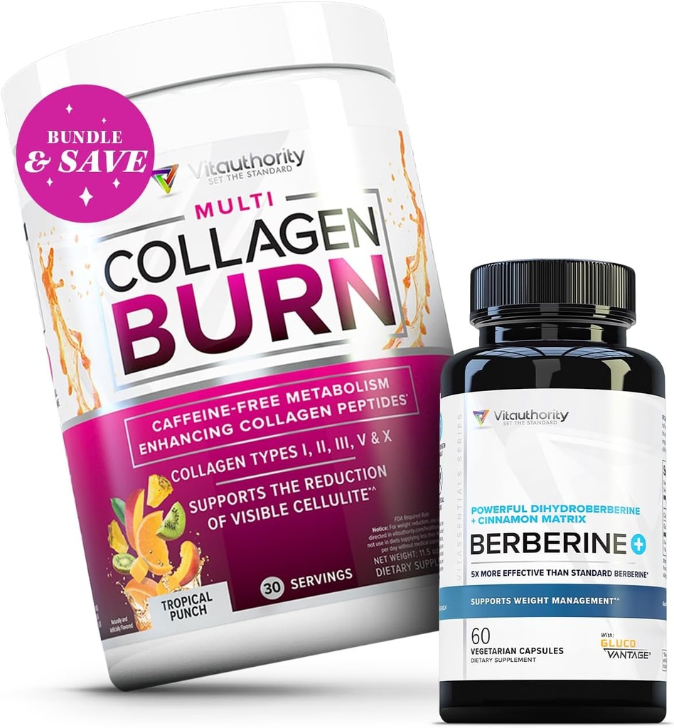 Vitwriter Multi Collagen Burn Tropikal Punch ve Berberine