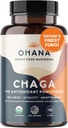Aloha Medicinals Chaga, Antioxy Mushroom Supplement, Balance Metabolic Systems ve Immune Support, Pack of 1, 90 Capsules Her