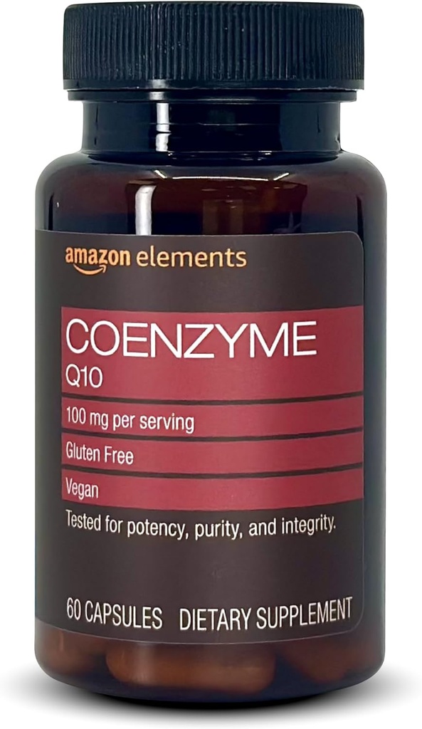 Elements Vegan CoQ10 100 mg - Normal Enerji Üretimi, Kartiovascular Sağlığı - 2 Ay Supply (60 Capsules)