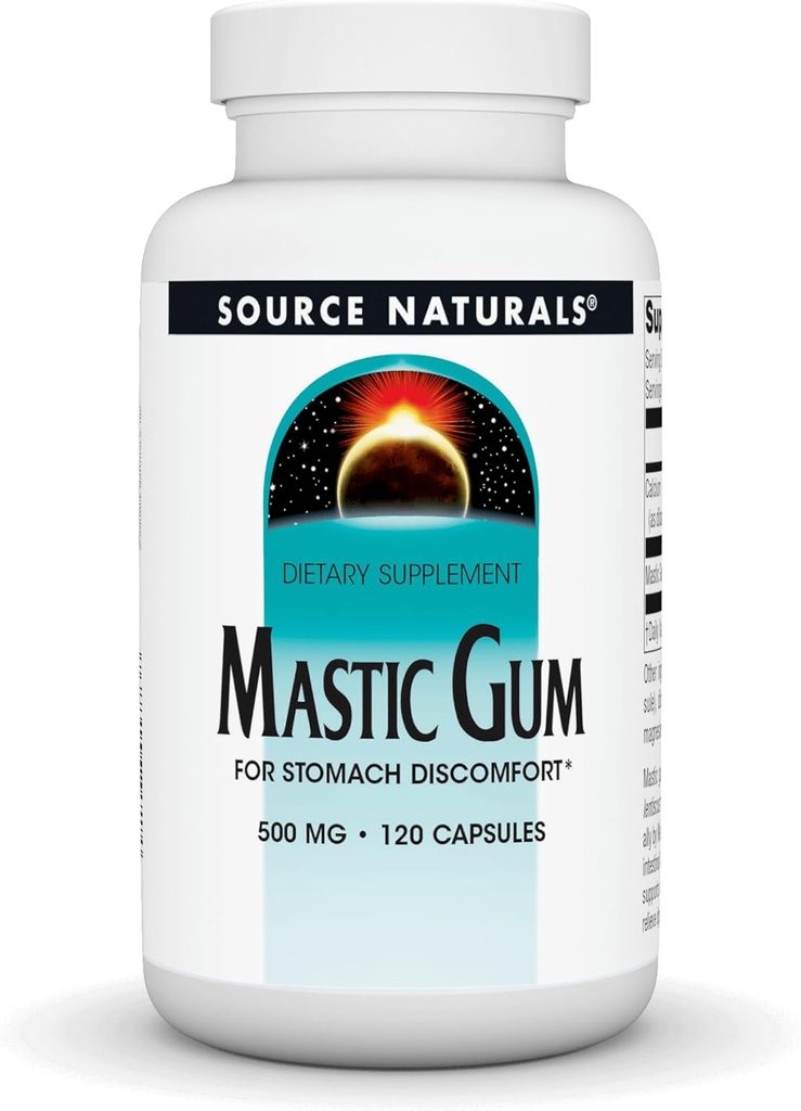 Stomach Discomfort için Doğal Mastic Gum * 500 mg - 120 Tablet