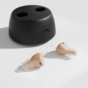 Isıtmalı işitme Aids,OTC Yetişkin Yardımı, Seniors Comfort Shine Li CIC Assist için Canal İşitme Cihazlarında Neredeyse Invisible (Pair) (Beige Color)