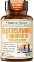 Glucosamine Chondroitin MSM - Glucosamine Sulfate 1500 mg, Chondroitin ve MSM ile Kadınlar ve Erkekler için Ortak Destek Tamamı - Ortak Sağlık ve Flexability - 90 Capsules