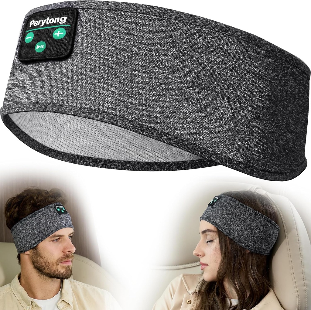 Perytong Sleep Headband - Bluetooth Sleeping ακουστικά για Side Sleepers - ακουστικά για Sleeping Άνετο Headband με Thin Speak Microphone Δώρο Ιδέες για γυναίκες άνδρες