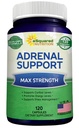 ASquared Beslenme Adrenal Support & Cortisol Manager Supplement (120 Capsules)-Adrenal Health w/Vitamin C Kompleks Pills'ı Fatigue & Stres Relief-Ashwagandha, L-Tyrosine, Rhodiola ve Bournemouth