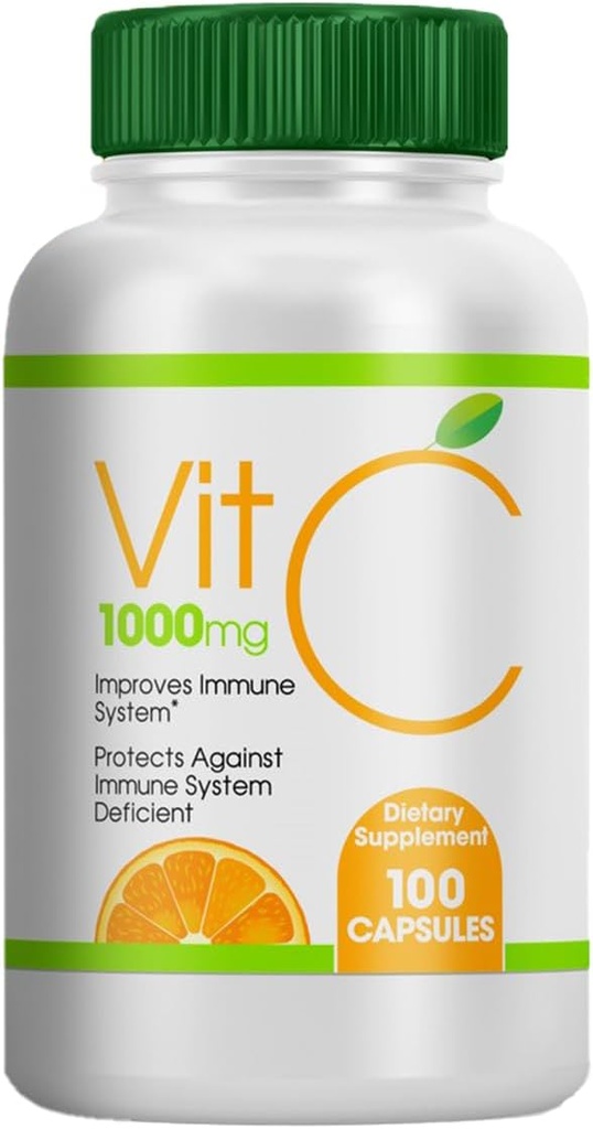 Γενόσημη Βιταμίνη C 1000mg, 100 Κάψουλες, Καψάκια Συμπλήρωμα διατροφής