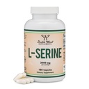 Κάψουλες L-Serine (Τρίτο μέρος που δοκιμαστεί) - 2.000mg υπηρεσίες που χρησιμοποιούνται στην κλινική μελέτη, 180 Count, 500mg ανά κάψουλα (L Serine Amino Acid για την παραγωγή σεροτονίνης και την υποστήριξη του εγκεφάλου) από Double Wood