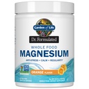 Κήπος της Ζωής Dr. Formulated Whole Food Magnesium 419.5g Powder - Πορτοκαλί, Chelated, Non-GMO, Vegan, Kosher, Gluten & Sugar Free Supplement with Probiotics - Best for Anti-Stress, Calm & Regularity