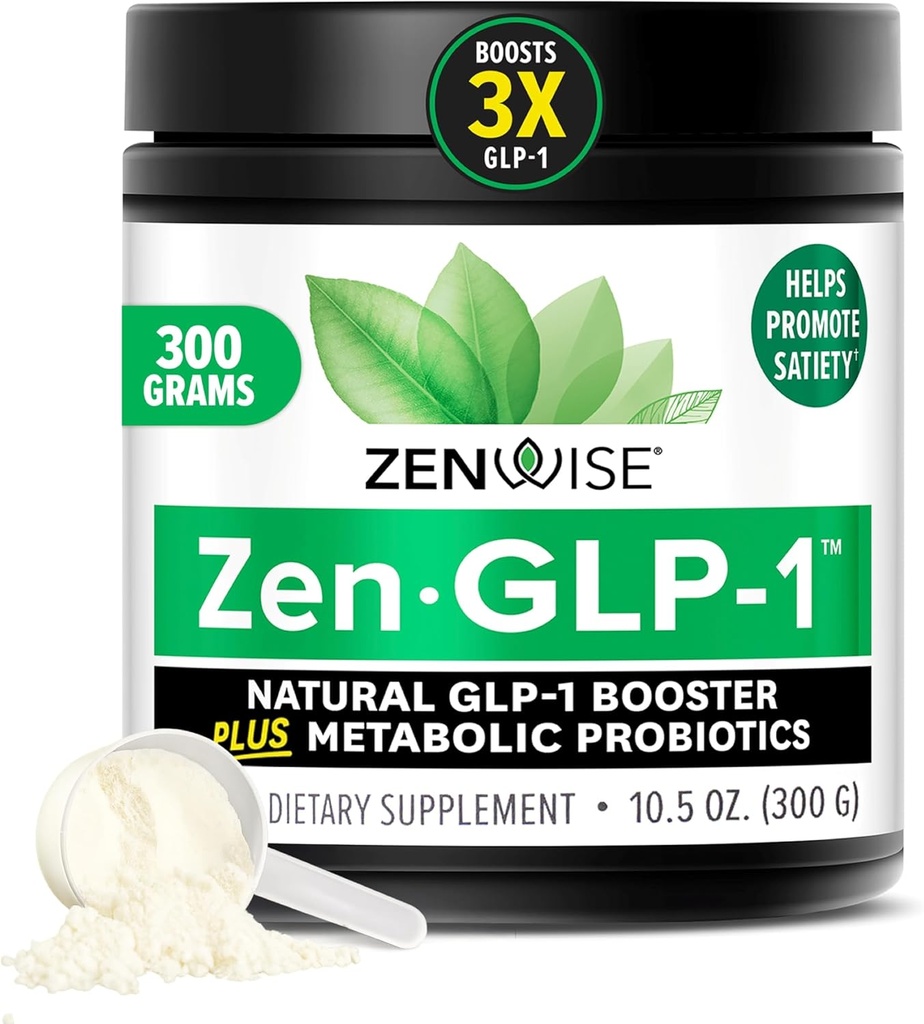 Zenwise Health ZenGLP-1, Natural GLP-1 with Metabolic Probiyotiks to Help Control Hunger & Cravings and Support Digestive Health - GLP-1 Supplement Support for Women & Men - 30 Günlük Hizmet