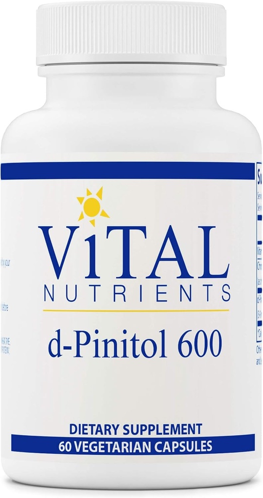 Vital Nutrients - D-Pinitol - Ovarian Health Bakım ve Destek - Şişe başına 60 Vejetaryen Capsules - 600 mg