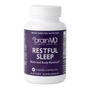 Dr. Amen beyinMD Restful Sleep - 60 Capsules - Rahatlama ve Calm, Contains Melatonin, Valerian, GABA & Magnezyum, Non-Habit Form - Gluten-Free - 15 Hizmet