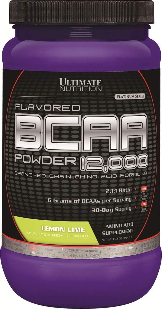 Ultimate Nutrition Flavored BCAA Toz 12, Post Workout Recovery Drink, 3g Leucine 1.5g Valine 1.5g Isoleucine, Branch Chain replicas Supplements for Muscle Recovery, 60 Services, Lemon Lime Lime Lime Lime