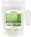 XPRS Nutra Boyutu 0 Boş Kapsüller - 100 Clear Count Boş Vegan Capsules - Vejetaryen Pill - DIY Sebze Kapsülü -Veggie Pills Do-It- Yourself Supplements