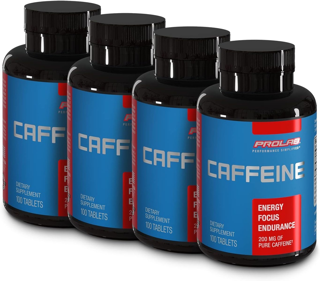 ProLab δισκία καφεΐνης 100 Count (100 Count (Pack of 4))