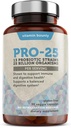 Bounty Pro-25 Probiyotik with Prebiyotik - 25 Milyar CFU for Men & Women - Digestive Health Support with Lactobacillus Acidofilius, Bifidobacterium - 30 Daily Capsules for Gut Health