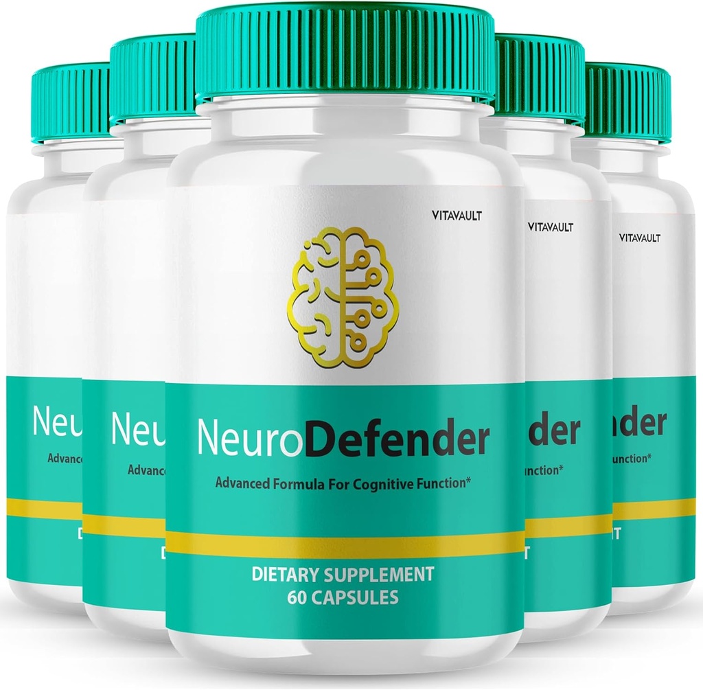 Nöro Defender Beyin Memory ve Focus Capsules NeuroDefender Advanced Formula Brain Health Support Pills, Ekstra Güçlü Nootropics Neuro Defender All Natural Reviews (5 Pack)