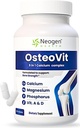 OsteoVit 5-in-1uba 120 sekmeler Multivitamin: Kalsiyum, Magnezyum, Phosphorus, D3 & A - Bone Strength & Flexability*, Non-GMO Gluten Ücretsiz | Kadın ve Erkekler için Gıda Supplement