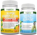 Super C Vitamin Kompleks Tabletler ve Lung Support Capsules Combo - Hedeflenmiş Lung Health Support