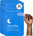 Good Patch Nite Nite Sleep Patch Support with Hemp and Melatonin, Sustained release, Natural Patch, Plant Support Wearable Wellness (24 Total Patches)