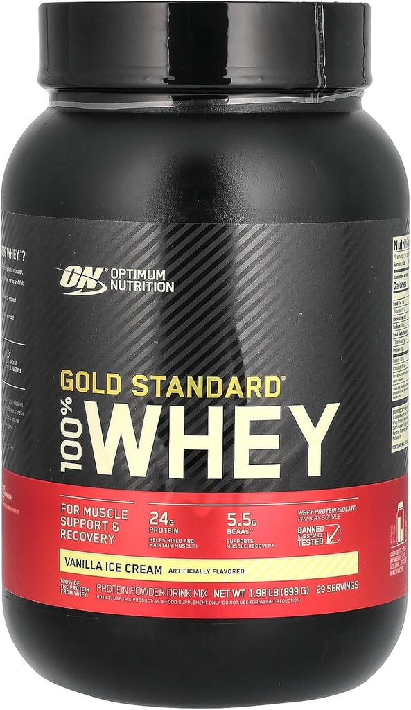 Optimum Beslenme Altın Standardı Whey Vanilla Buz Kremi - 2.07 lbs