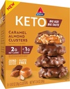 Atkins Caramel Almond Clusters, Gluten Free, High in Fiber, 1g Sugar, 2g Net Carb, Keto Friendly, 8 Count Count Count Count