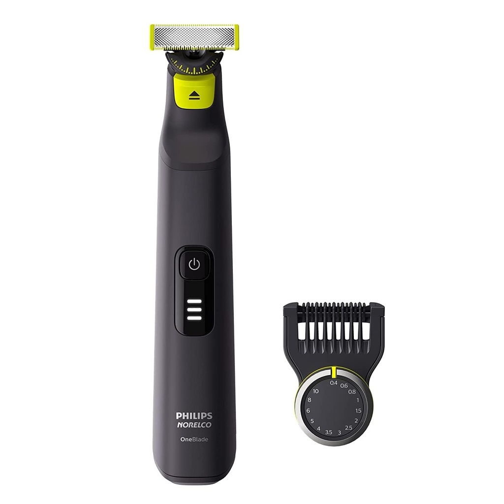 Philips Norelco OneBlade 360 Pro Hybrid Electric Shaver & Trimmer, 12in-1 Comb, QP6531/70