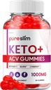Pure Slim Keto ACV Gummies - Gelişmiş Formula PureSlim Keto Plus ACV Gummies Apple Cider Vinegar Pure Slim ACV Gummies Diyetary Supplement Yorumlar Men Women (60 Gummies)
