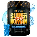 ALPHA LION Superhuman Burn – 1 Metabolism ATM Pre Workout and Thermogenic Fat Burner for Men – Appetite Suppressant and Kilo Kaybı Supplement (21 Hizmetler, Blue Gummy Bear Flavor)