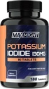 Potasyum Iodide 130 mg, Non-GMO, Diyetsel Tamam, 180 Tablet, 6 Ay Supply, Pyumide Pills, YODO Naciente, ABD'de Yapıldı