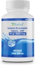 Safrel Sodium Bicarbonate Antiacid 650 mg (10 Grain) 1000 Tablets | for Relief of Acid Indigestion, Heartburn, Sour Stomach & Upset Stomach | Value Savings Pack